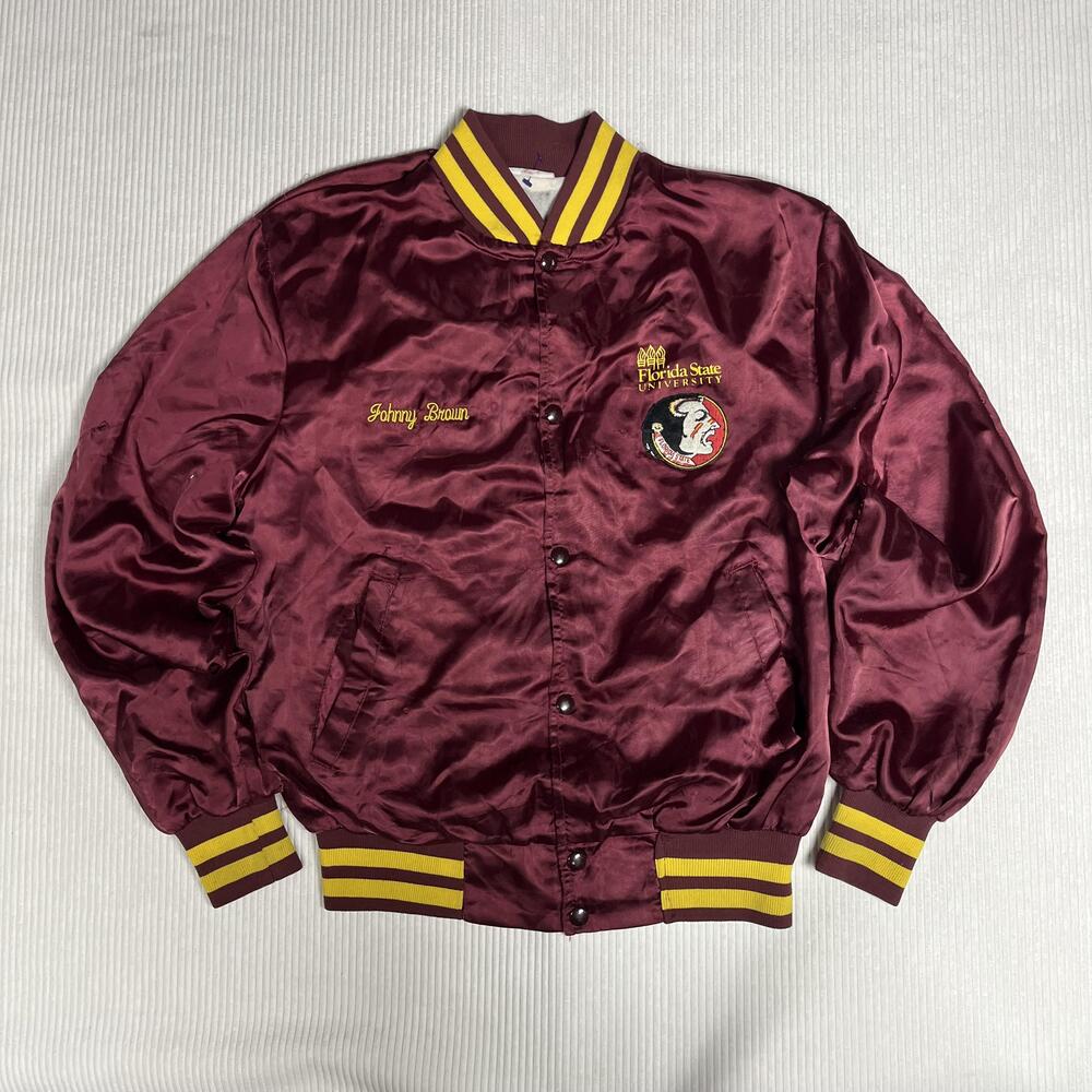 Vintage 80s 90s Florida State Seminoles Jacket Mens M Red NCAA Sport Football